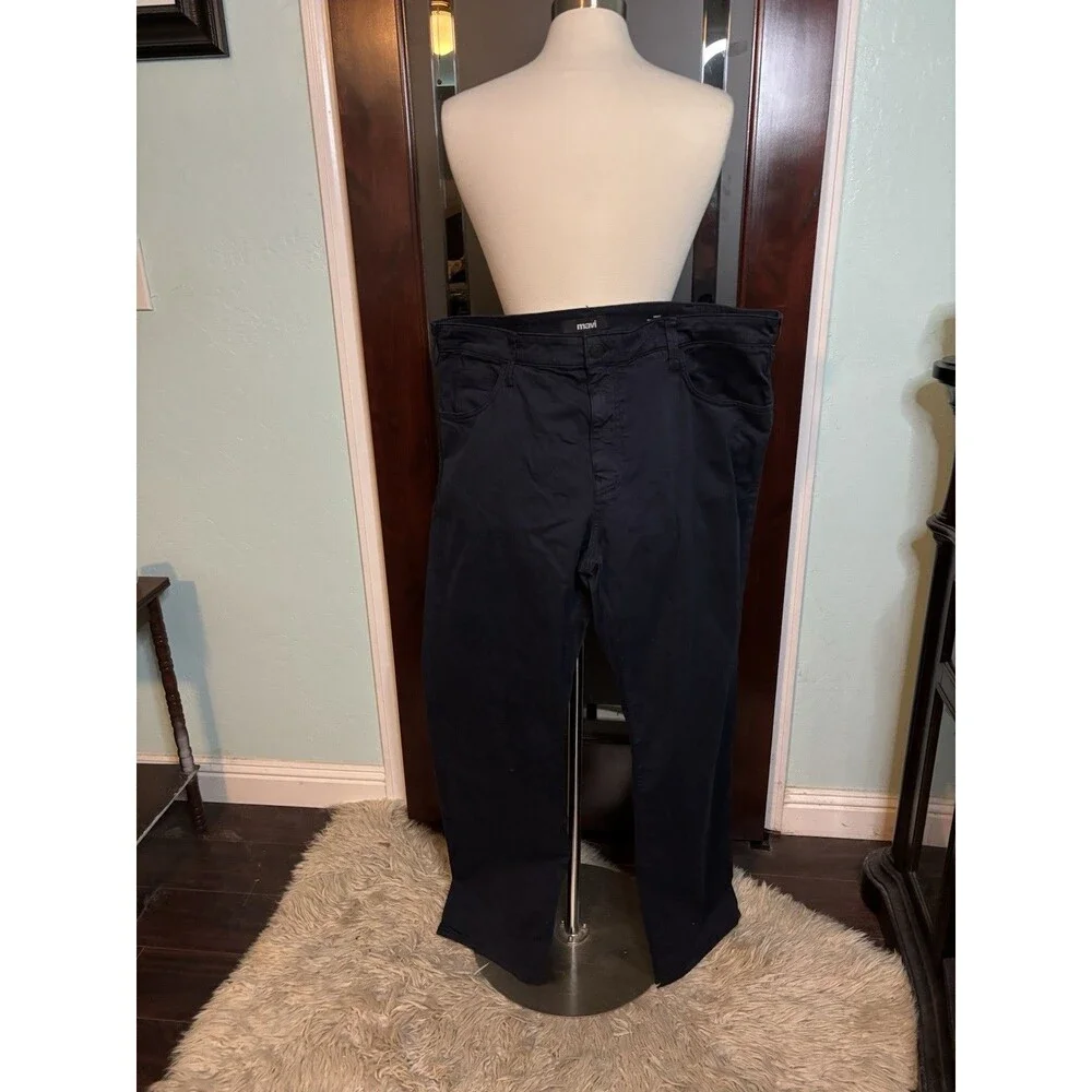 New Men’s Mavi Matt Relaxed Straight Leg Dark Blue Navy Pants 42 / 32 Retail $98